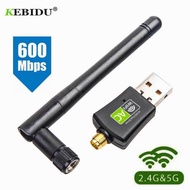 USB Dual Band 600Mbps 5 / 2.4 Ghz LAN Antenna Dongle Free Driver Wifi for Win 7 8 10 RTL8811AU AC