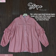 Stripe Blouse Cotton Rayon AlilaOriginal