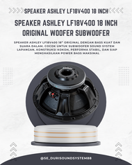 Speaker Ashley 18v400 (18 Inch) ORIGINAL