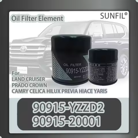 Oil Filter Element 90915-YZZD2 90915-20001 For LAND CRUISER PRADO CROWN CAMRY CELICA HILUX PREVIA HI