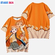 New 3D Anime Love Live Sunshine T Shirt Women Men Takami Chika Sakurauchi Riko Kanan Matsuura Kurosa