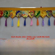 Mini Decorative Wall Hanging for Tibetan Corridor Passage Altar Bright Color Skirt Curtain Small Siz