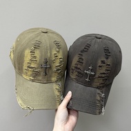 Chrome * Hearts Hat Men Women New Style Cross Cap Hole Hip Hop Baseball Cap