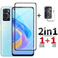 2in1 Tempered Glass For Oppo A36 A76 A96 4G 36 76 96 A Rear Camera Lens Full Coverage Screen Protect