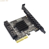 6-Port to SATA3.0 Expansion Card with For ASMedia ASM1166 for Desktop Use