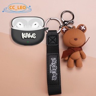 For VIVO Buds Case Creative Astronaut Cute Bear Keychain Pendant VIVO Buds Cartoon Silicone Soft Cas
