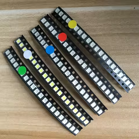 5 Values* 20pcs=100PCS Bright 3528 1210 SMD LED Kit Red/Green/Blue/Yellow/White 20pcs Each LED Diode