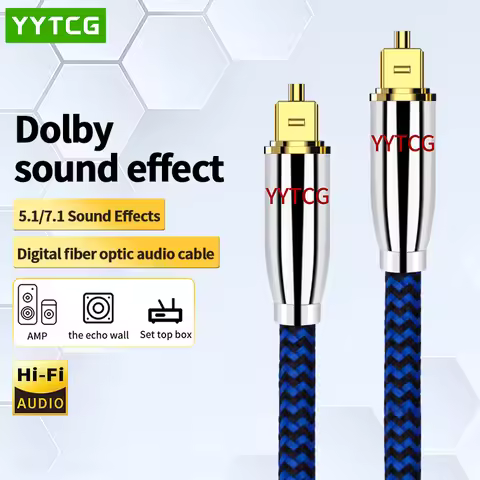 Digital Optical Audio Cable Toslink SPDIF Optic Fibre Cable for HiFi Amplifiers Blu-ray Player Xbox 