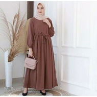 Aresa dress gamis remaja muslim/Gamis wanita kekinian/Gamis remaja polos/gamis terbaru 2022