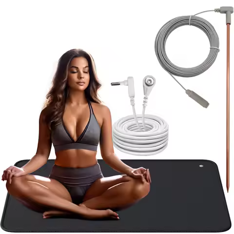 Grounding Mat 60*90CM Copper Grounding Rod Connect to Earth EMF Recovery Foot Therapy Universal Cond