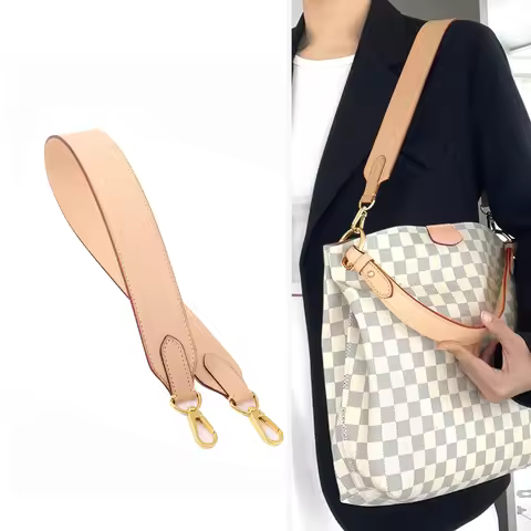 100% Genuine Leather Bag Strap For LV Neverfull Bucket Shoulder Straps Crossbody Replacement Belts B