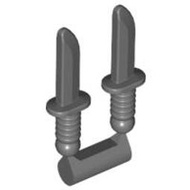 [MB] LEGO 4542586 44658 Minifigure, Weapon Knives 深灰色