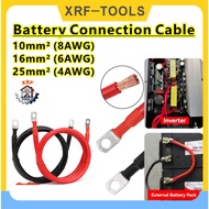 12V 24V 48V Battery Grounding Cable 8 6 4AWG Pure Copper Wire Terminal Battery Connection Cable Term