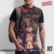 Anime PRINTING T-SHIRTS Nanatsu no Taizai DEMON MELIODAS 5 - MANGA ANIMATED CARTOON CLOTHES Seven De