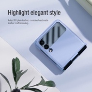 Bao da Ốp lưng Nillkin Qin Vegan Leather Case cho Samsung Z Flip5 / Flip 5 Flip 4 Flip 3 . Cao cấ