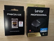 Pro Grade CF express type B 128gb 及 Lexar CFexpress USB3.2 reader