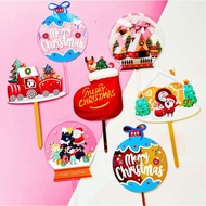 We wish you a merry christmas cake topper xmas cake decorating toppers