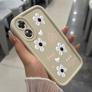New Deals Casing hp For Oppo A17 A17K Case Casing Softcase Silicone Phone Case Resistant Flower