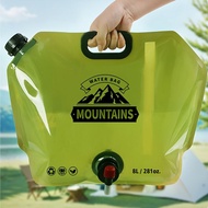 Camping Water Container Collapsible Water Jug with Spout - Reusable Plastic Flasks Foldable Empty Ga
