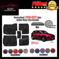 MAZDA CX-5 12MM Nail Spike Backing Customized PRE CUT FITTING Car Floor Mat Carpet Car Mat Easy to Clean [5PCS]