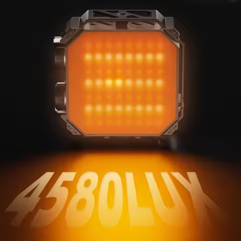 SIDANDE 40W RGB LED Video Light Camera Light 2500K-9900K With Cold Shoe Mini Vlog Fill Light 4600mAh