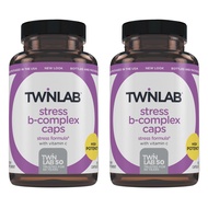 Twinlab Stress B-Complex Caps - Complete B-Complex & 1000 mg Vitamin C - Energy Support Supplement w