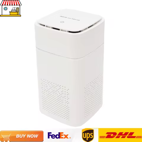 Portable Car Air Purifier| White Negative Ion Air Purifier| USB Charging Home and Car Use Air Purifi