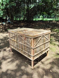 Box Kandang Bambu Rakitan Kokoh – Serbaguna untuk Ayam Kucing Anjing Kelinci Burung & Reptil | Aman