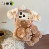 Luxury Deer Dot Plush Rabbit Phone Case For Realme GT8 Pro GT7 GT7T GT6 GT6T GT5 GT3 240W GT2 GT Mas