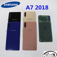 SAMSUNG Galaxy A7 2018 Back Battery Cover A750 Case A750F SM-A750F A750FN Rear Door Housing Glass Pa