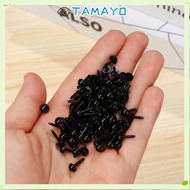 TAMAYO 100pcs/bag Safety Oval Nose Mini 3mm/4mm/5mm/6mm DIY Plastic Animals Noses Accessories