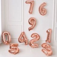 107cm Rose Gold Birthday Number Balloon ins Hot Sale Birthday Number Balloon Number Balloon Birthday