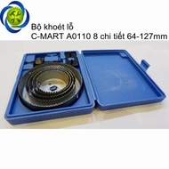 C-MART A0110 8-piece hole cutter set 64-127mm