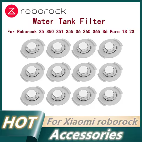 For Roborock S5 S50 S51 S55 S6 S60 S65 S6 Pure 1S 2S Mi Robot Vacuum Cleaner Water Tank Filter Spare
