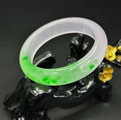 Certified Natural high Ice Burmese purple Jade jadeite bracelet bangle 53mm