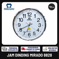MIRADO WALL CLOCK 8828 WHITE SILVER CLOCK OFFICIAL WARRANTY MIRADO WALL CLOCK 8828