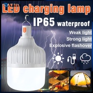 ღ 【24H Shipping】Rechargeable LED Light Emergency Light 30/60/80/100W Outdoor Lighting Portable LED L