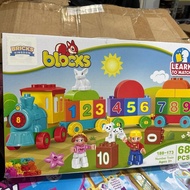 Backs Kingdom Number Teain Blocks 68 pcs educational toys