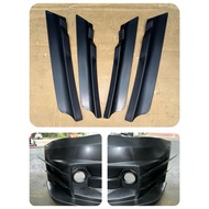 Canard 4Pcs For Varis V3 Front Bumper PP