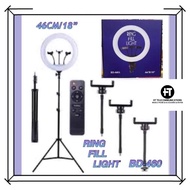 46cm/18'' LED Ring Light with 2.1M Tripod Stand Youtuber FB Live
