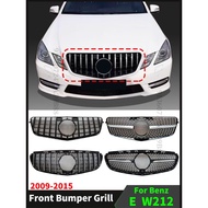 For Mercedes Benz E W212 2009-2015 E260 E300 E350 E200 GT Diamond Style Grille Front Bumper Grill Tu