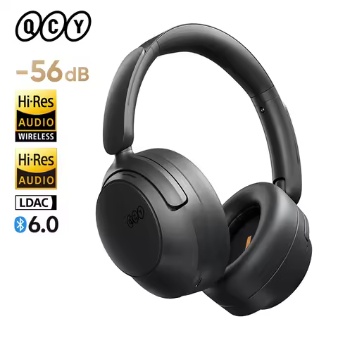 QCY ANC Wireless Headphone H3S 56dB Noise Canceling Hi-Res 3D Spatial Audio Earphone with LDAC Bluet