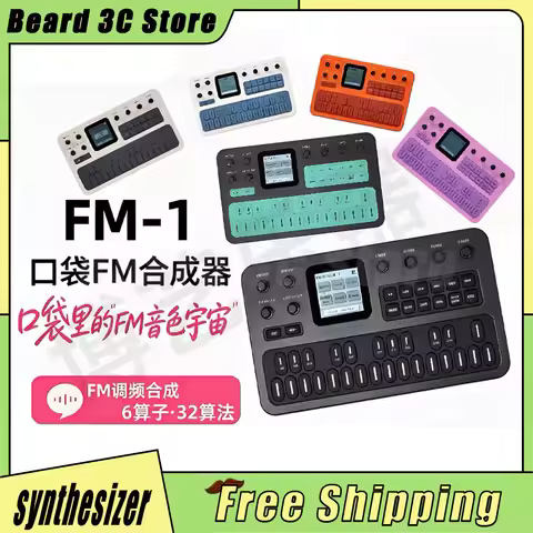 M-Vave Fm-1 Portable Fm Synthesizer 6-Operator 32-Algorithm 128 Presets Built-In Speaker Bluetooth M