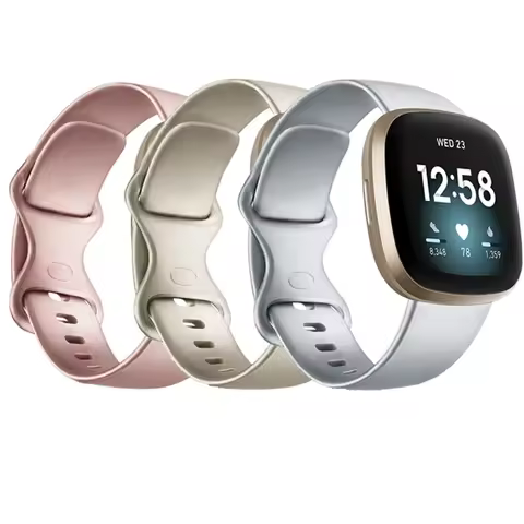 Silicone Sport Band for Fitbit Versa 3 Silicone Strap for Fitbit Sense Wristband Replacement Smartwa