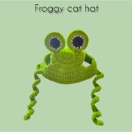 Frog cat hat crochet 🐸 | Cat Hat Crochet