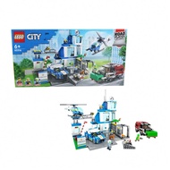 60316 Đồn Cảnh Sát Hiện Đại Dòng Thành Phố Bé Trai Đồ Chơi Khối Lắp Ráp Lắp Ráp Quà Tặng Ngày Trẻ Em