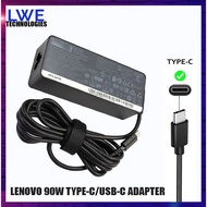LENOVO 90W USB-C/ TYPE-C 5V 9V 2A 15V 3A 20V 4.5A AC Adapter Laptop Charger IdeaPad ThinkPad X1 Flex