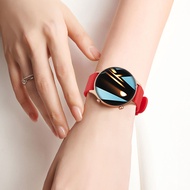นาฬิกาข้อมือสตรี Smartwatch วัดความดันโลหิตและอัตราการเต้นของหัวใจสำหรับโทรศัพท์มือถือ iOS Android B