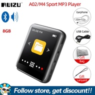 RUIZU A02 M4บลูทูธ MP3 MP4 Player Full หน้าจอสัมผัส1.8นิ้วบลูทูธ V4.0 MP4 MP3 4GB 8GB 16GB เพลง HiFi