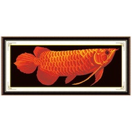 Red Dragon Fish 5D DIY Diamond Painting Full Round Diamond Carp Diamond Embroidery Beads Painting Home Decoration